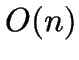 \( O(n) \)