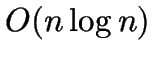 \( O(n\log n) \)